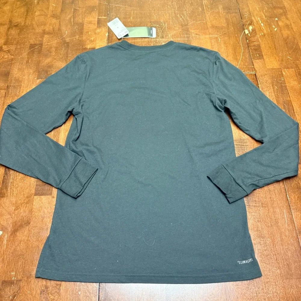 Adidas Men's Black Long Sleeve Performance Tee‎ Shirt Size S DH9809